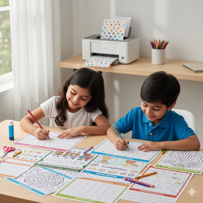 Ultimate No Screen-Time Solution: MEGA Tracing & Early Learning PDF Bundle (300+ Printable Worksheets)